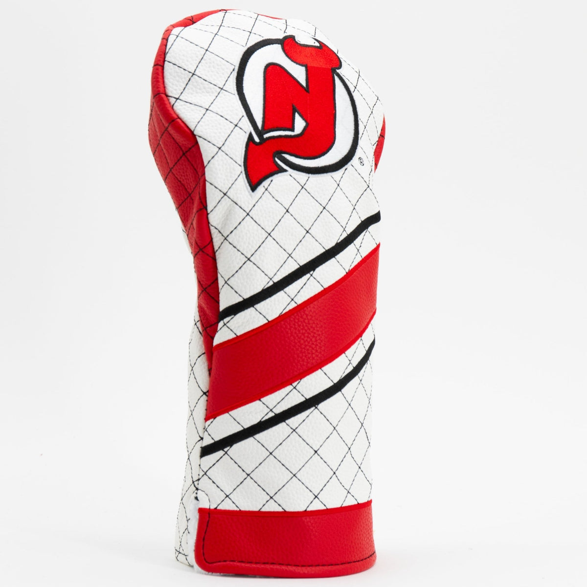 New Jersey Devils stripe driver quilted golf headcover alternate view