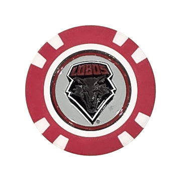 New Mexico Lobos Poker-Chip-Ballmarker