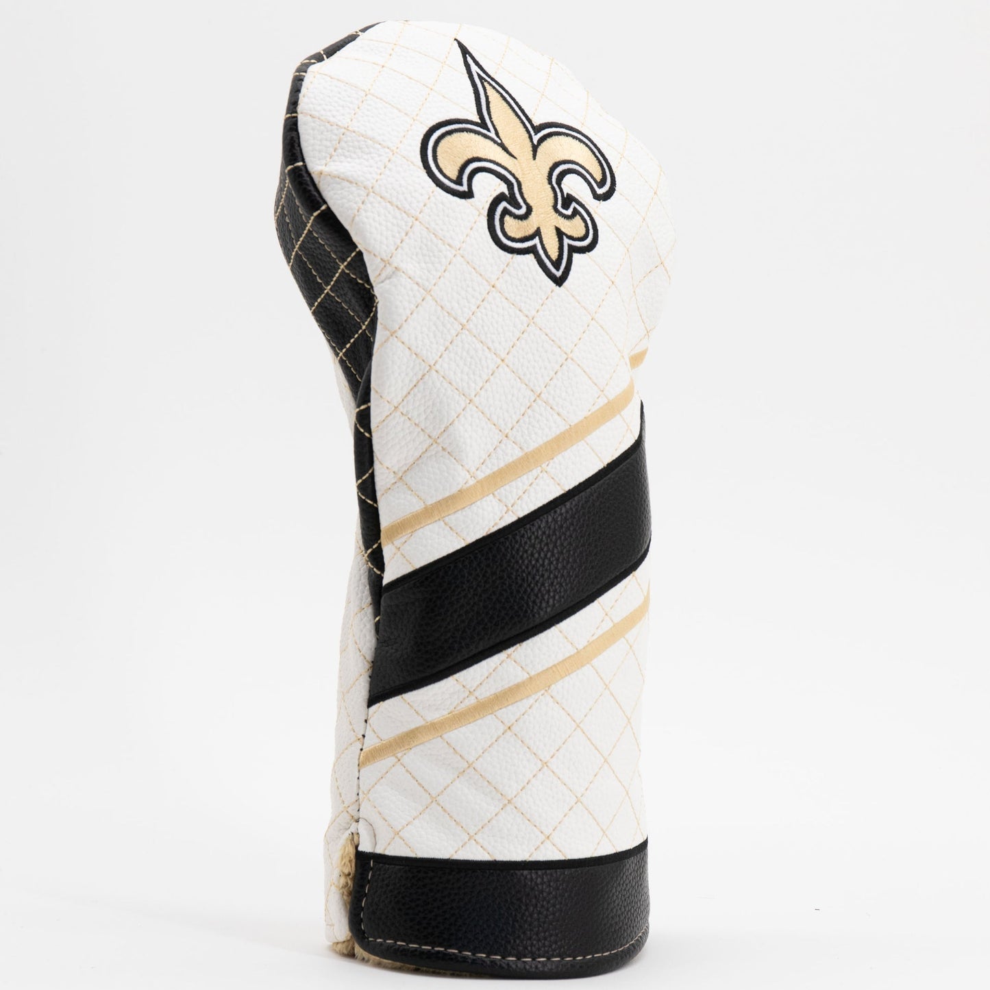 New Orleans Saints Quilted Headcovers – Who Dat Collection - Fairway Stripe - Club Rehab