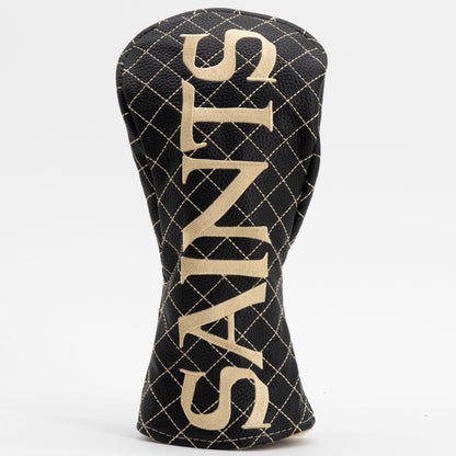 New Orleans Saints Quilted Headcovers – Who Dat Collection - Driver Solid - Club Rehab