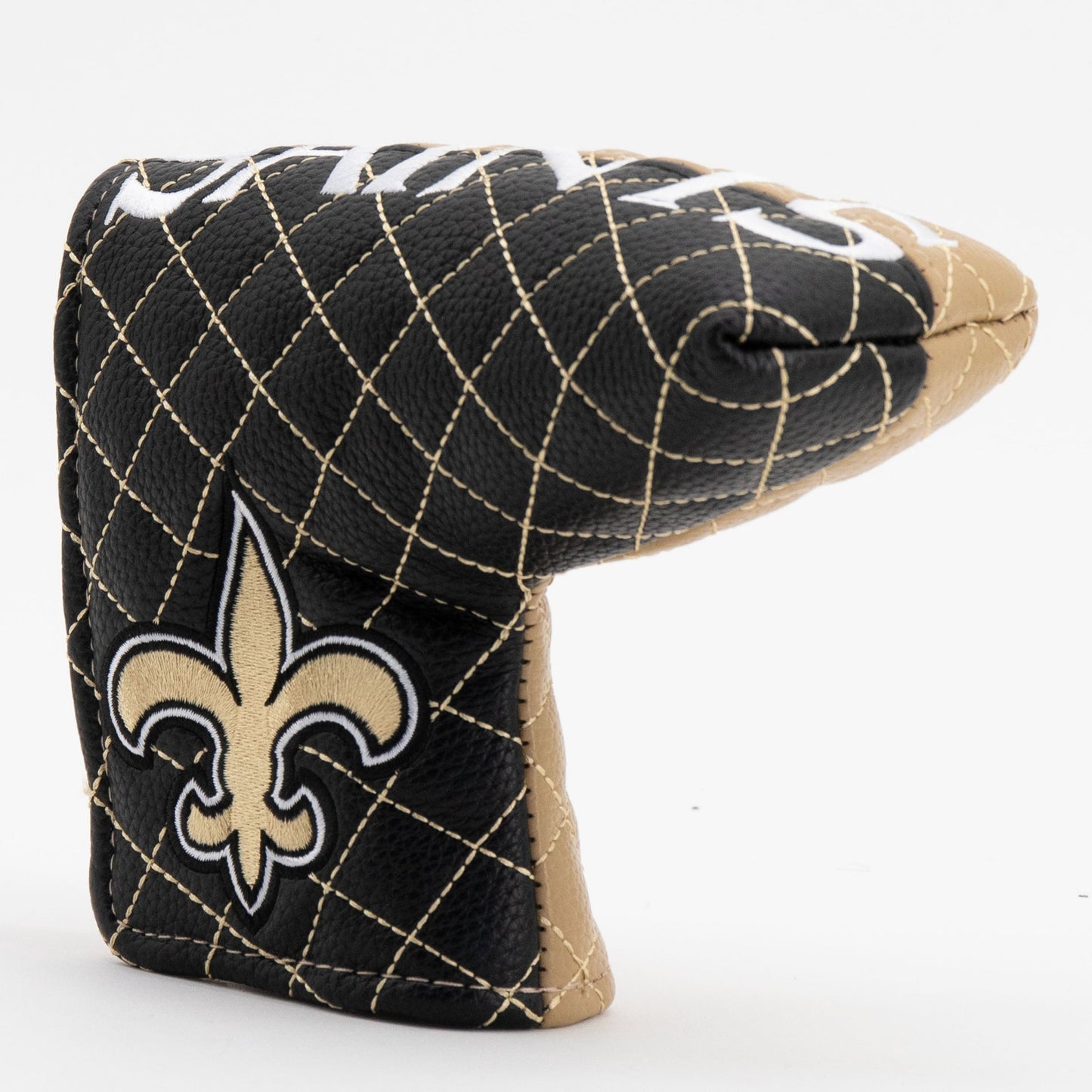 New Orleans Saints Quilted Headcovers – Who Dat Collection - Blade Putter Split - Club Rehab