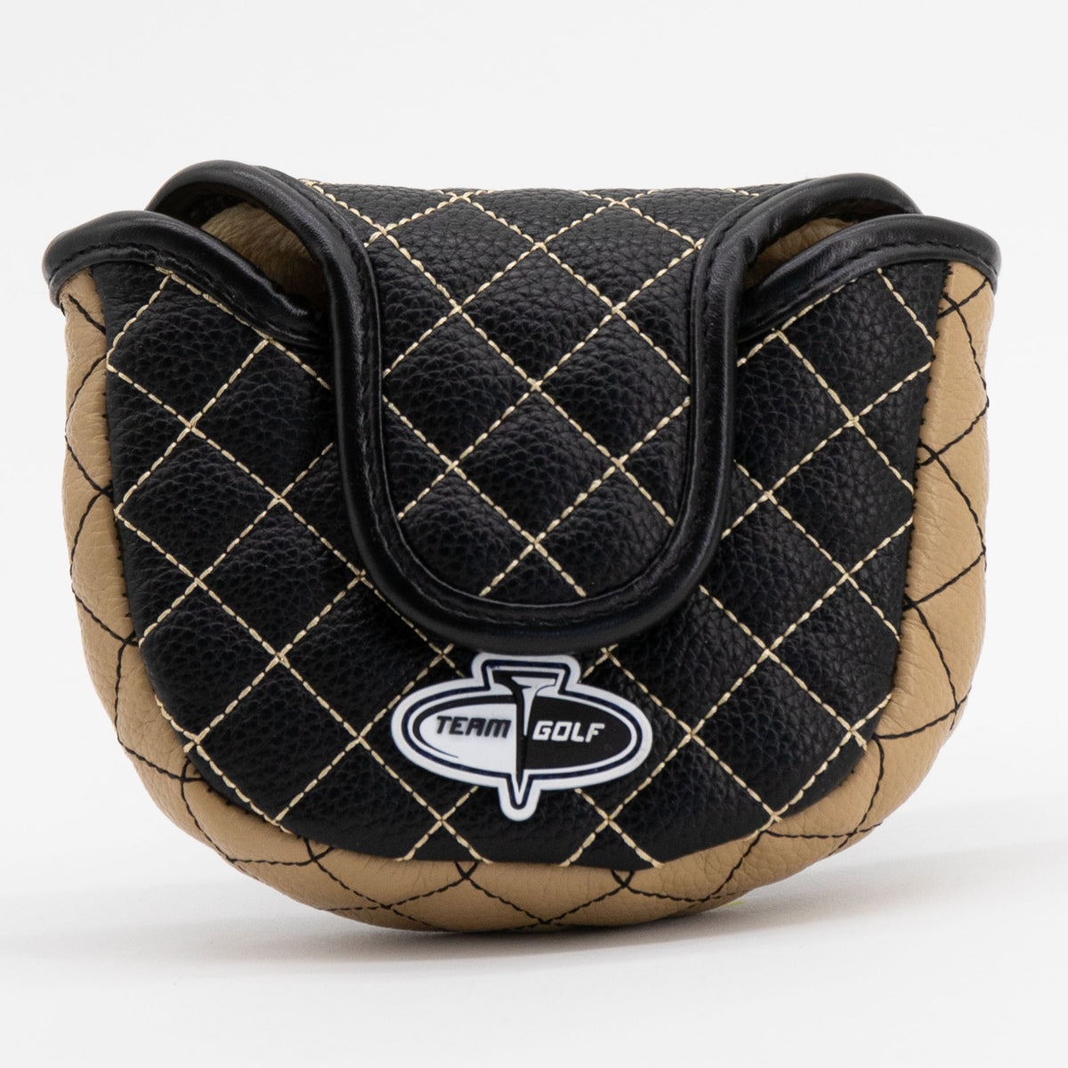 New Orleans Saints Solid Mallet Putter quilted headcover, back view