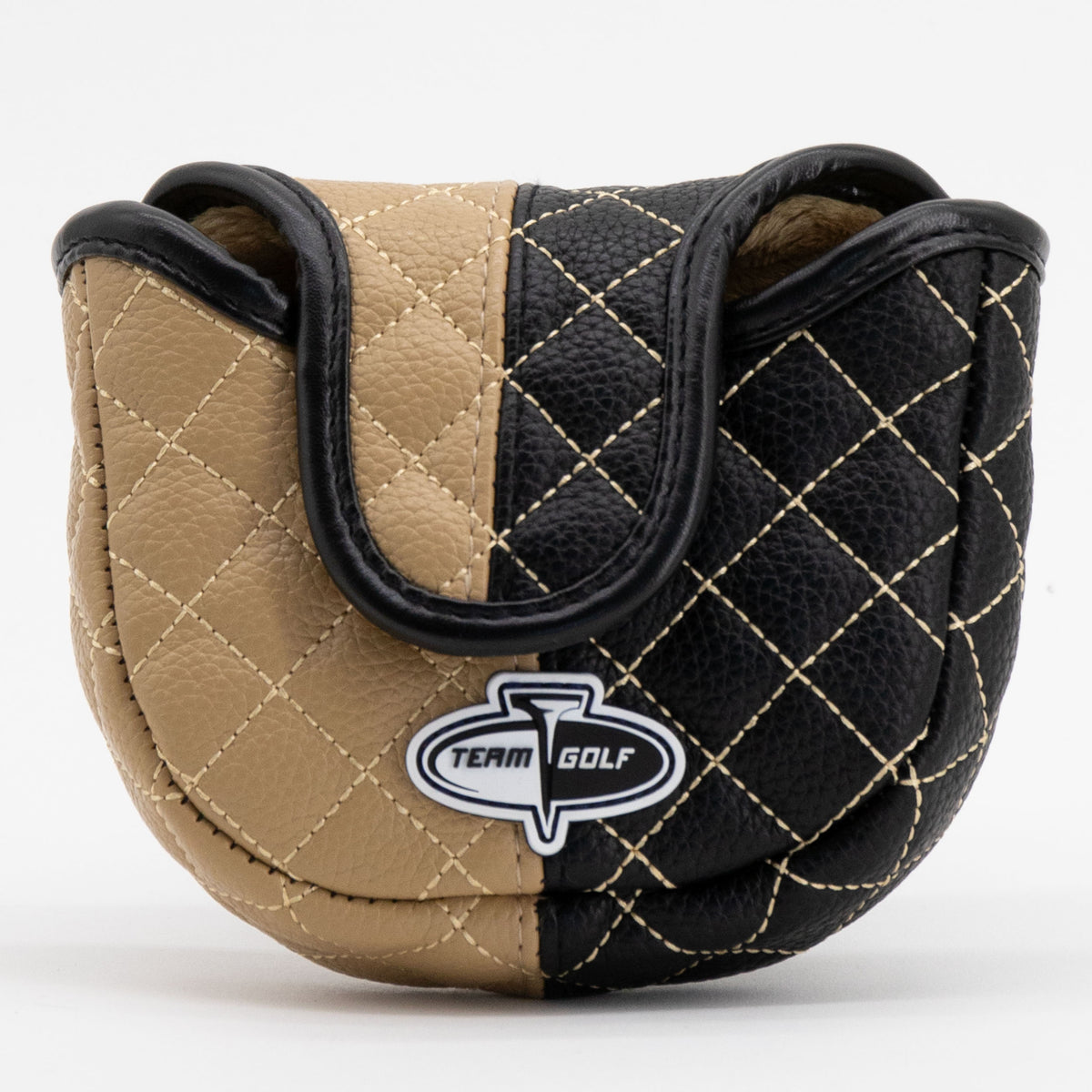 New Orleans Saints Split Mallet Putter quilted headcover, back view