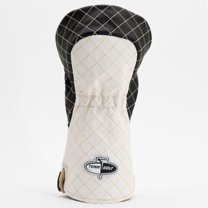 New Orleans Saints Striped Driver quilted headcover, back view