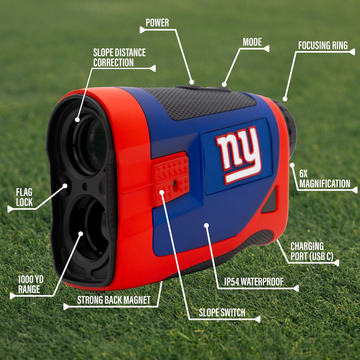 New York Giants Foresight golf rangefinder by Team Golf, view 6