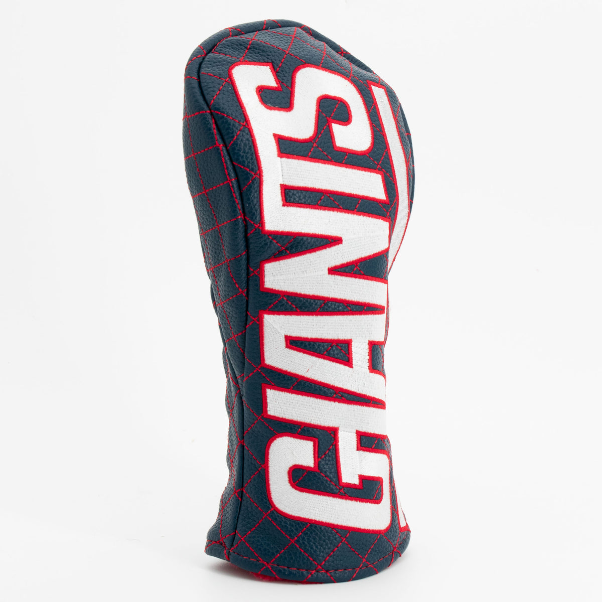 New York Giants Solid Fairway quilted headcover, angled view