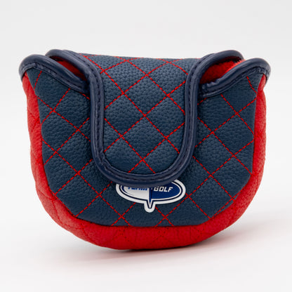 New York Giants Solid Mallet Putter quilted headcover, back view