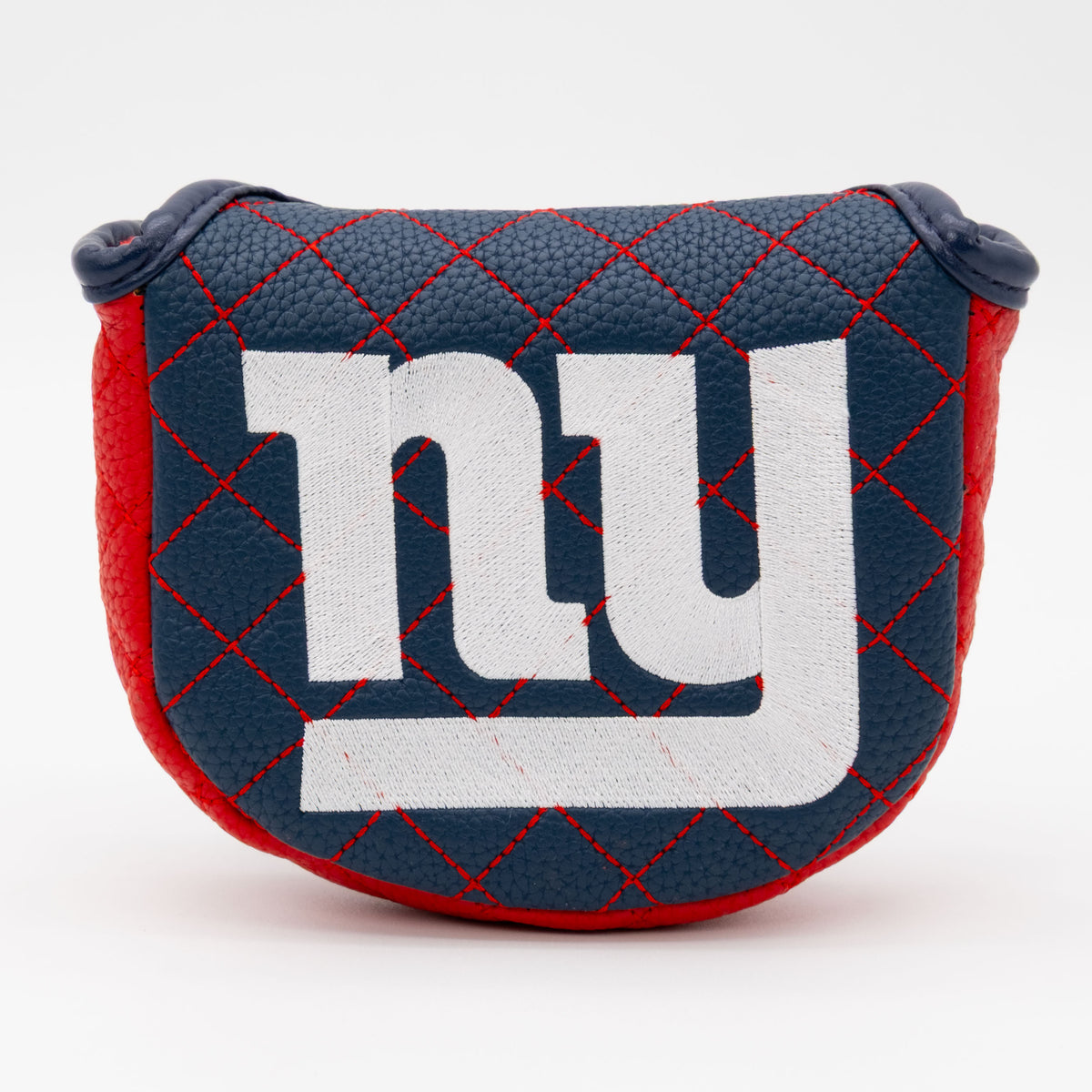 New York Giants Solid Mallet Putter quilted headcover, front view
