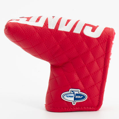 New York Giants Split Blade Putter quilted headcover, back view