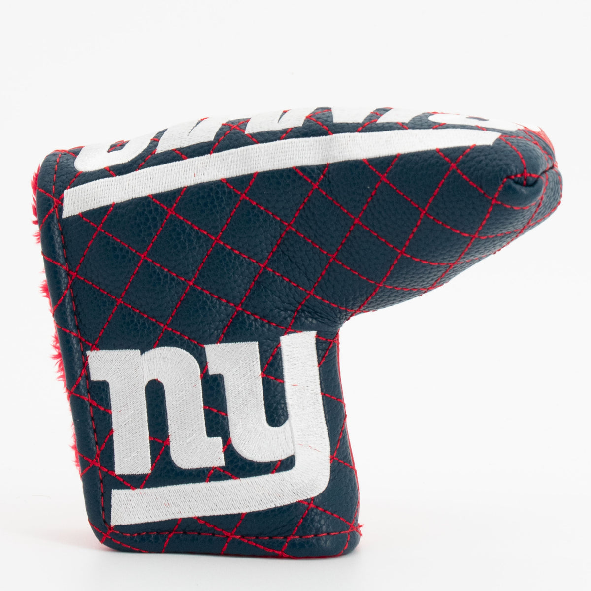 New York Giants Split Blade Putter quilted headcover, front view