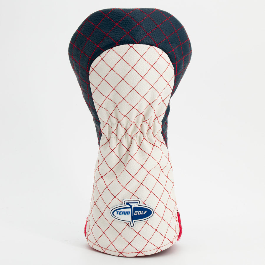 New York Giants striped quilted driver cover, back view