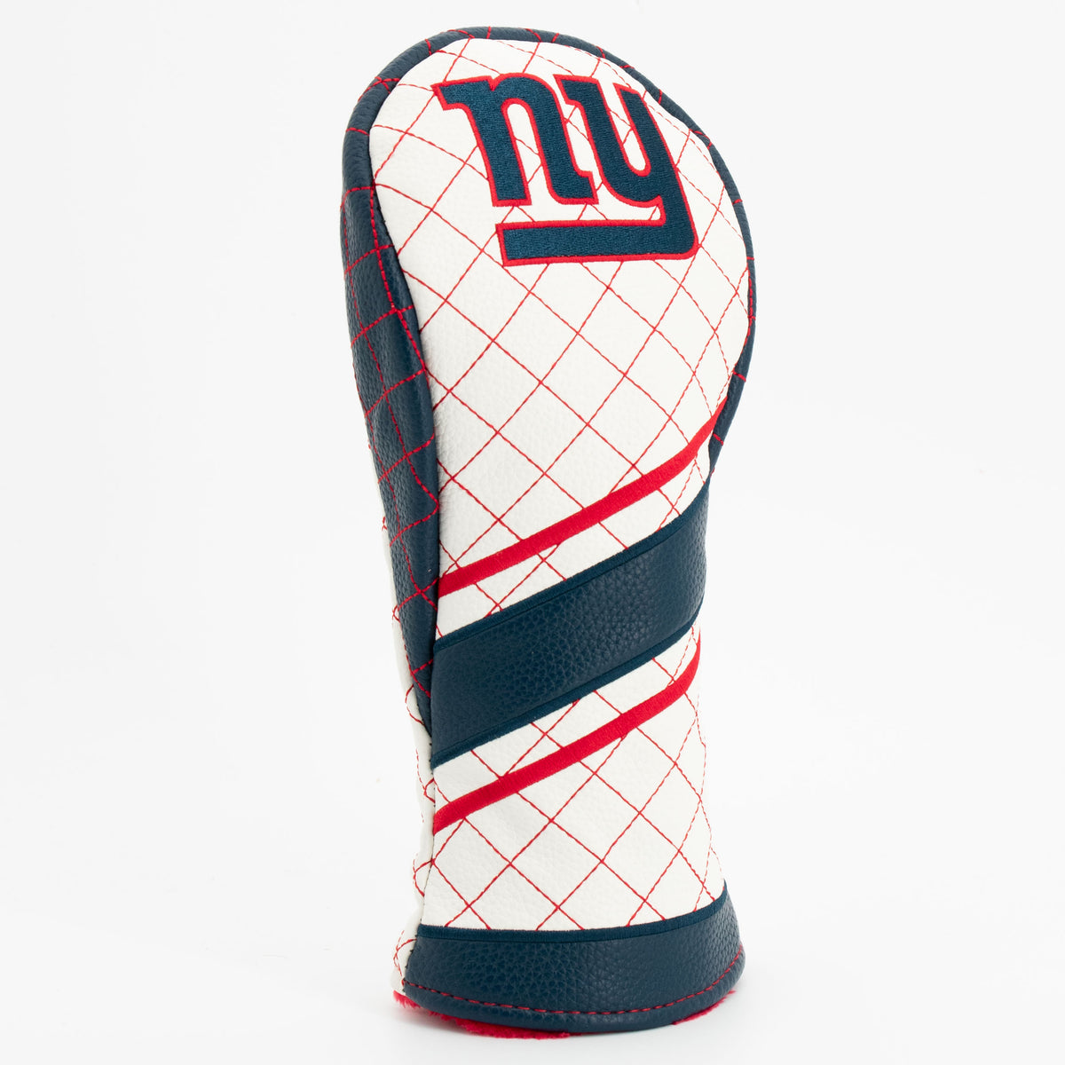 New York Giants Striped Fairway quilted headcover, angled view