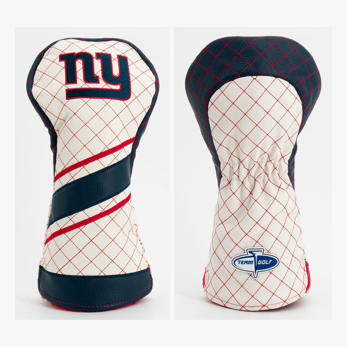 New York Giants Striped Quilted Driver Headcover, front and back views