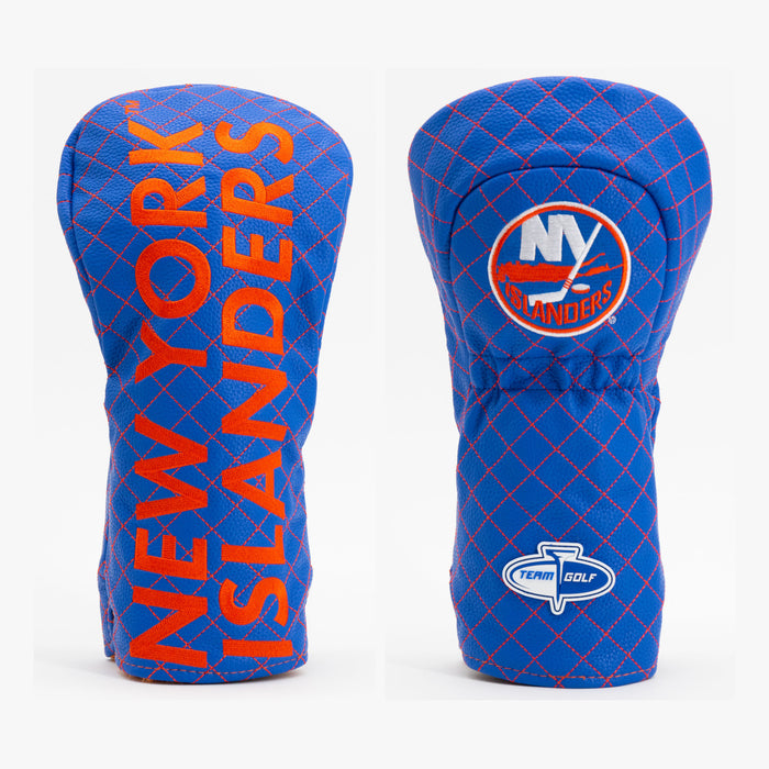 New York Islanders Solid Quilted Driver Headcover, front and back views