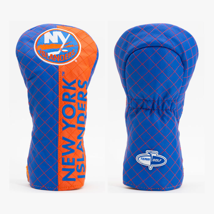 New York Islanders Split Quilted Driver Headcover, front and back views