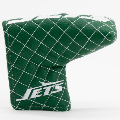 New York Jets Quilted Headcovers – J - E - T - S Collection - Blade Putter Solid - Club Rehab