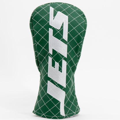 New York Jets Solid Fairway quilted headcover, front view