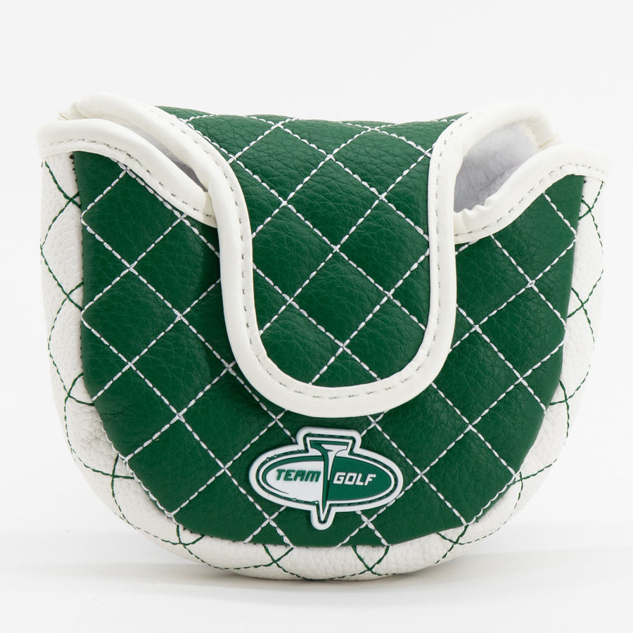 New York Jets solid quilted mallet putter cover, back view