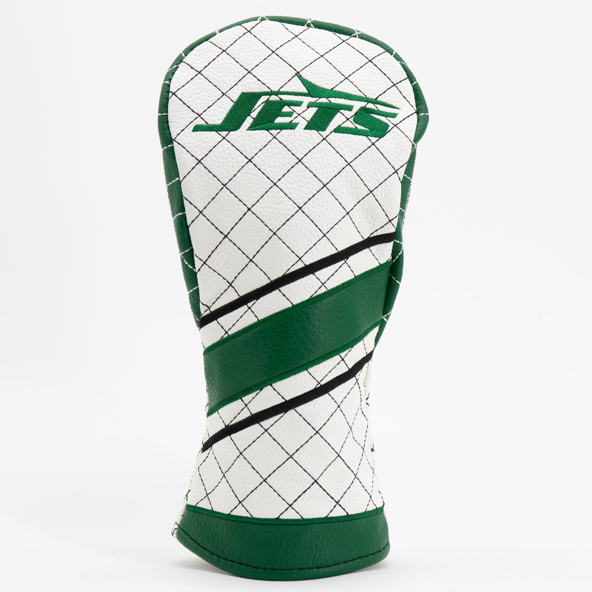 New York Jets Striped Fairway quilted headcover, front view