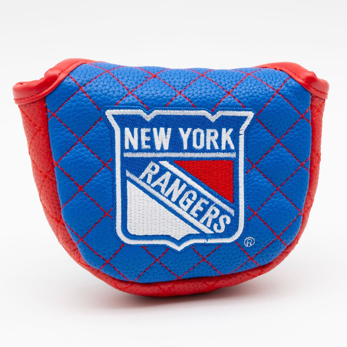 New York Rangers solid mallet putter quilted golf headcover