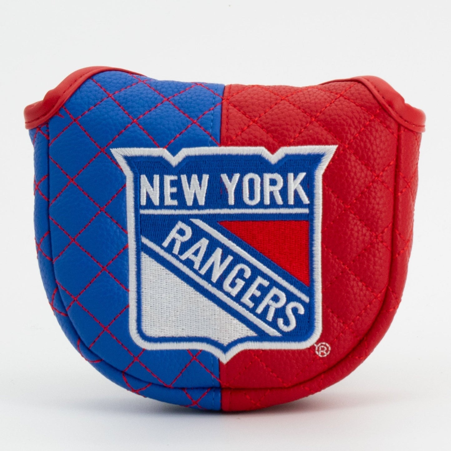 New York Rangers split mallet putter quilted golf headcover
