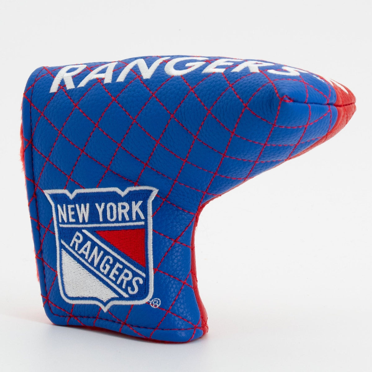 New York Rangers split blade putter quilted golf headcover alternate view