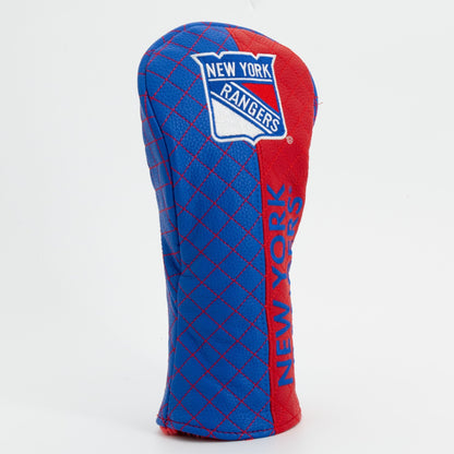 New York Rangers split fairway quilted golf headcover alternate view