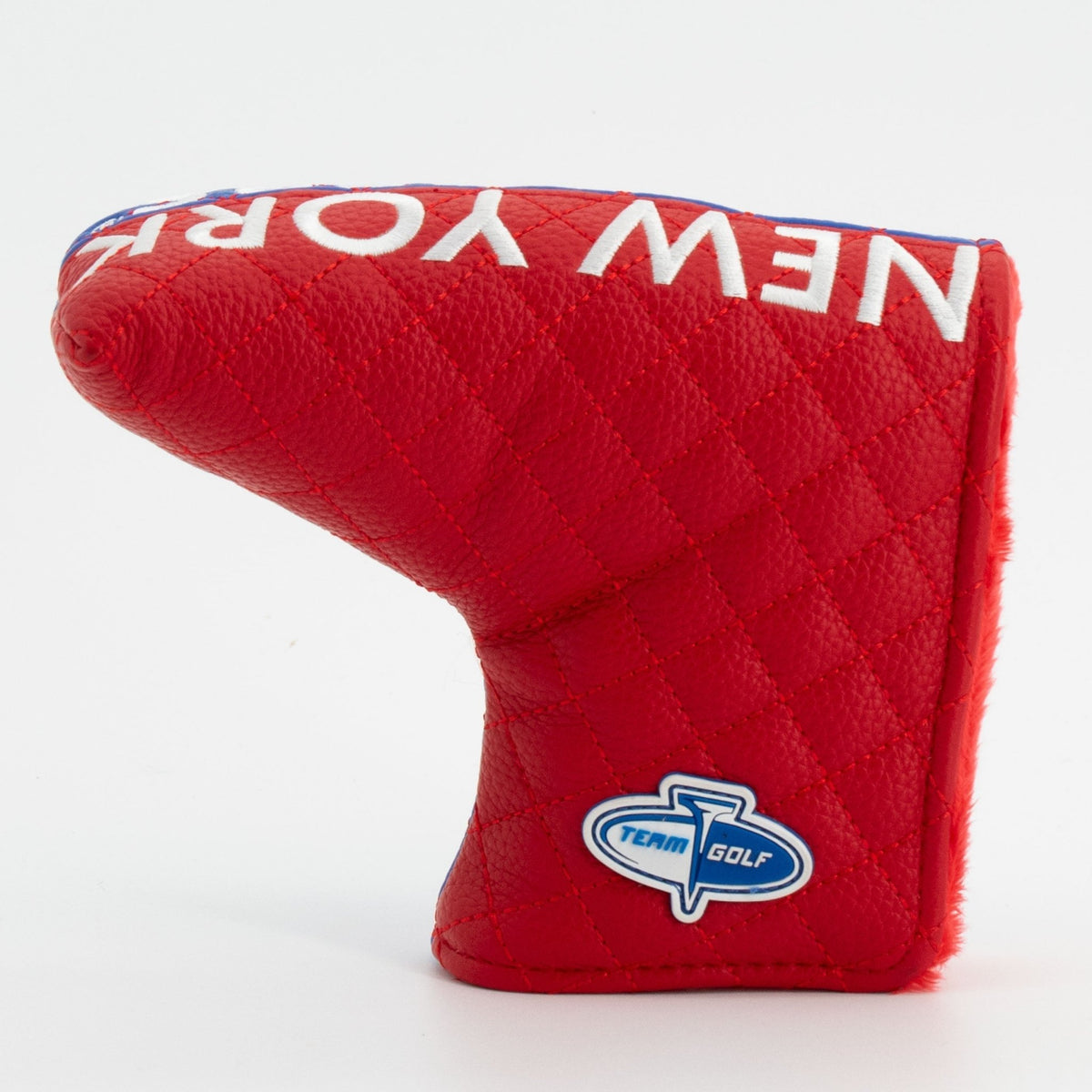 New York Rangers split blade putter quilted golf headcover alternate view