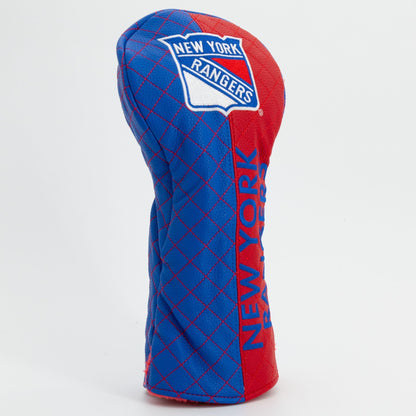 New York Rangers split driver quilted golf headcover alternate view