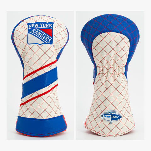 New York Rangers Gestepptes Driver-Golf-Headcover mit Streifen