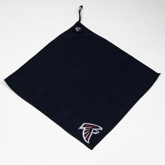 NFL Team Magnetic Embroidered Golf Towel – 15" x 15" - Atlanta Falcons - Club Rehab