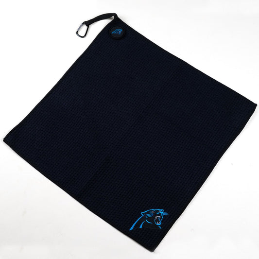 NFL Team Magnetic Embroidered Golf Towel – 15" x 15" - Carolina Panthers - Club Rehab