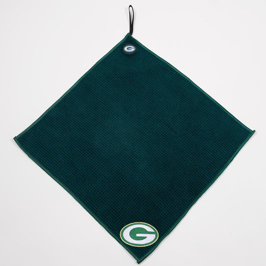 NFL Team Magnetic Embroidered Golf Towel – 15" x 15" - Green Bay Packers - Club Rehab