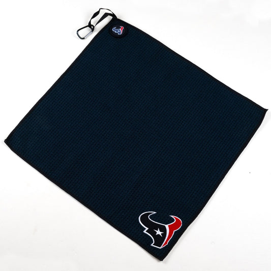 NFL Team Magnetic Embroidered Golf Towel – 15" x 15" - Houston Texans - Club Rehab