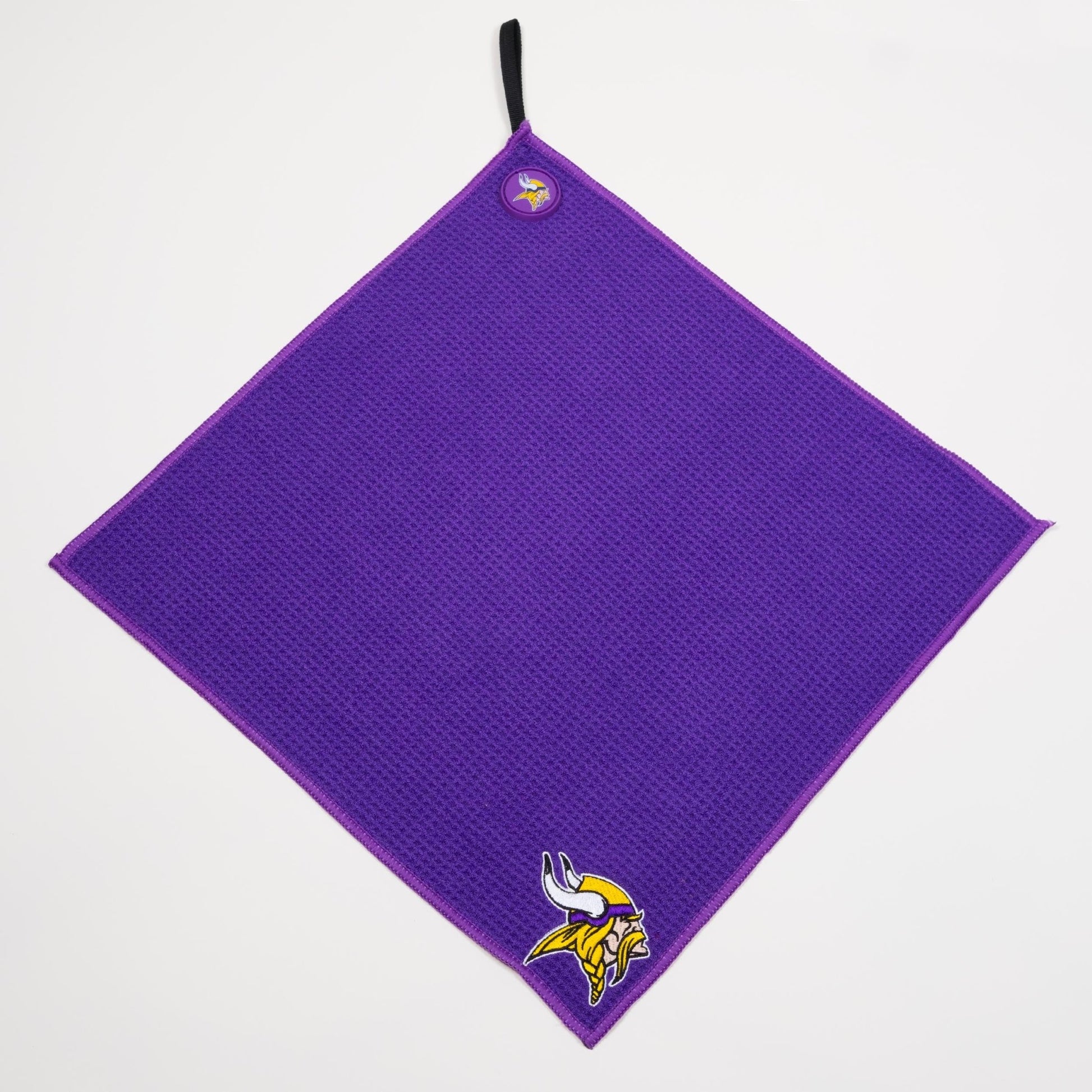 NFL Team Magnetic Embroidered Golf Towel – 15" x 15" - Minnesota Vikings - Club Rehab