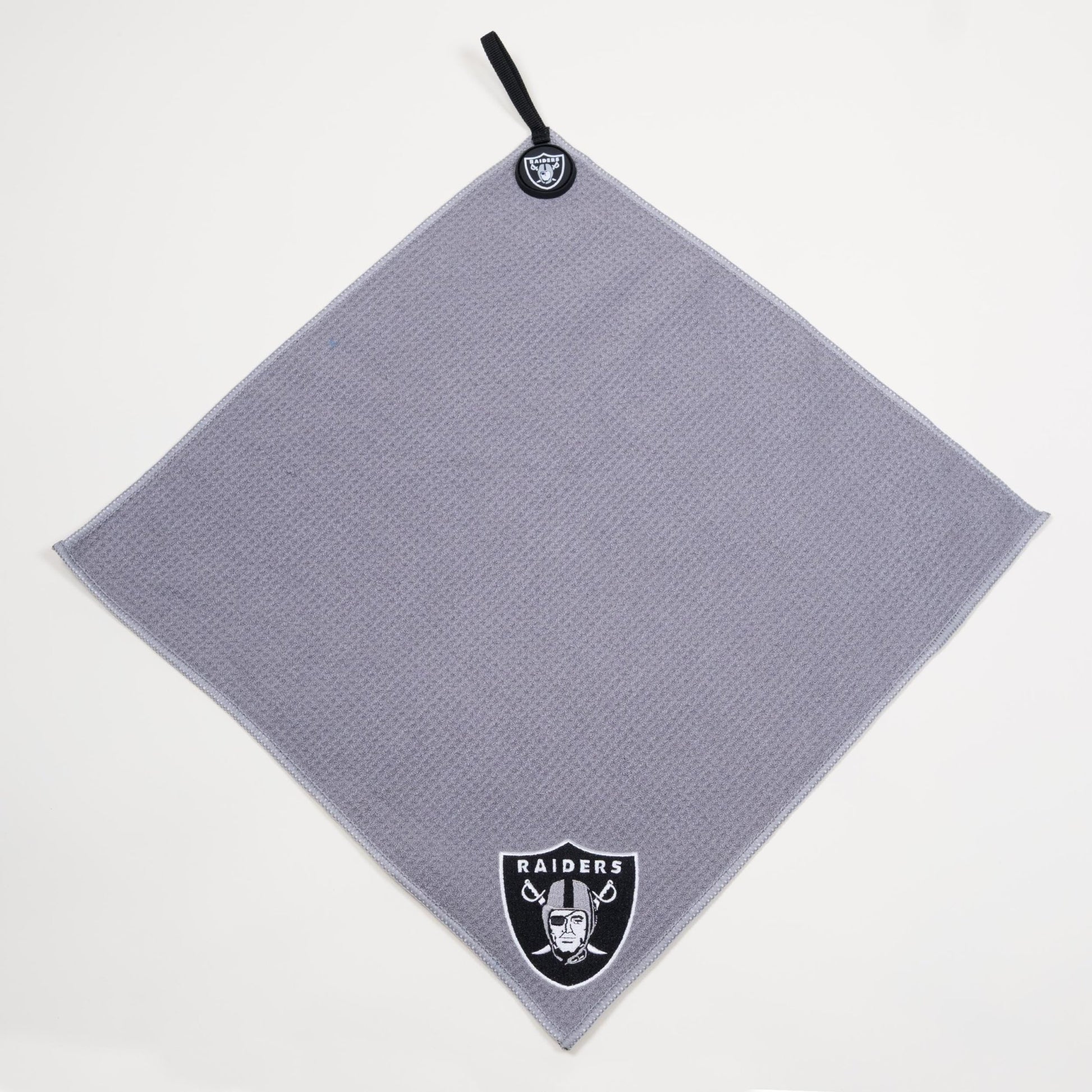 NFL Team Magnetic Embroidered Golf Towel – 15" x 15" - Las Vegas Raiders - Club Rehab