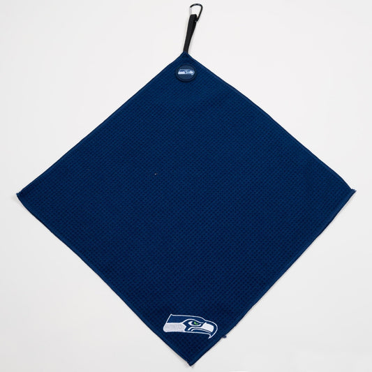 NFL Team Magnetic Embroidered Golf Towel – 15" x 15" - Seattle Seahawks - Club Rehab