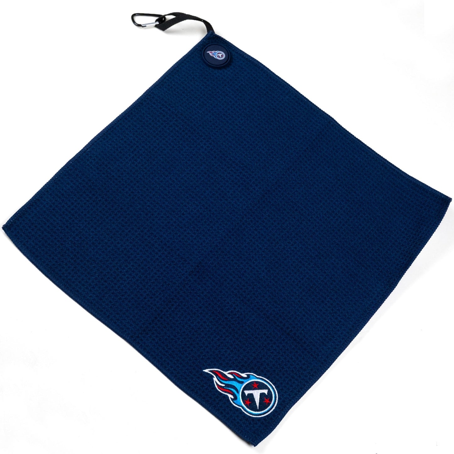 NFL Team Magnetic Embroidered Golf Towel – 15" x 15" - Tennessee Titans - Club Rehab
