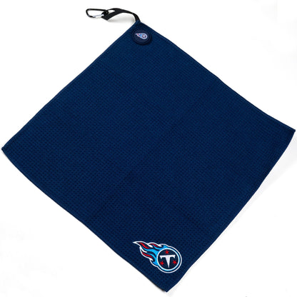 NFL Team Magnetic Embroidered Golf Towel – 15" x 15" - Tennessee Titans - Club Rehab