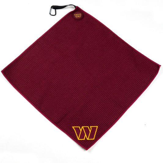 NFL Team Magnetic Embroidered Golf Towel – 15" x 15" - Washington Commanders - Club Rehab