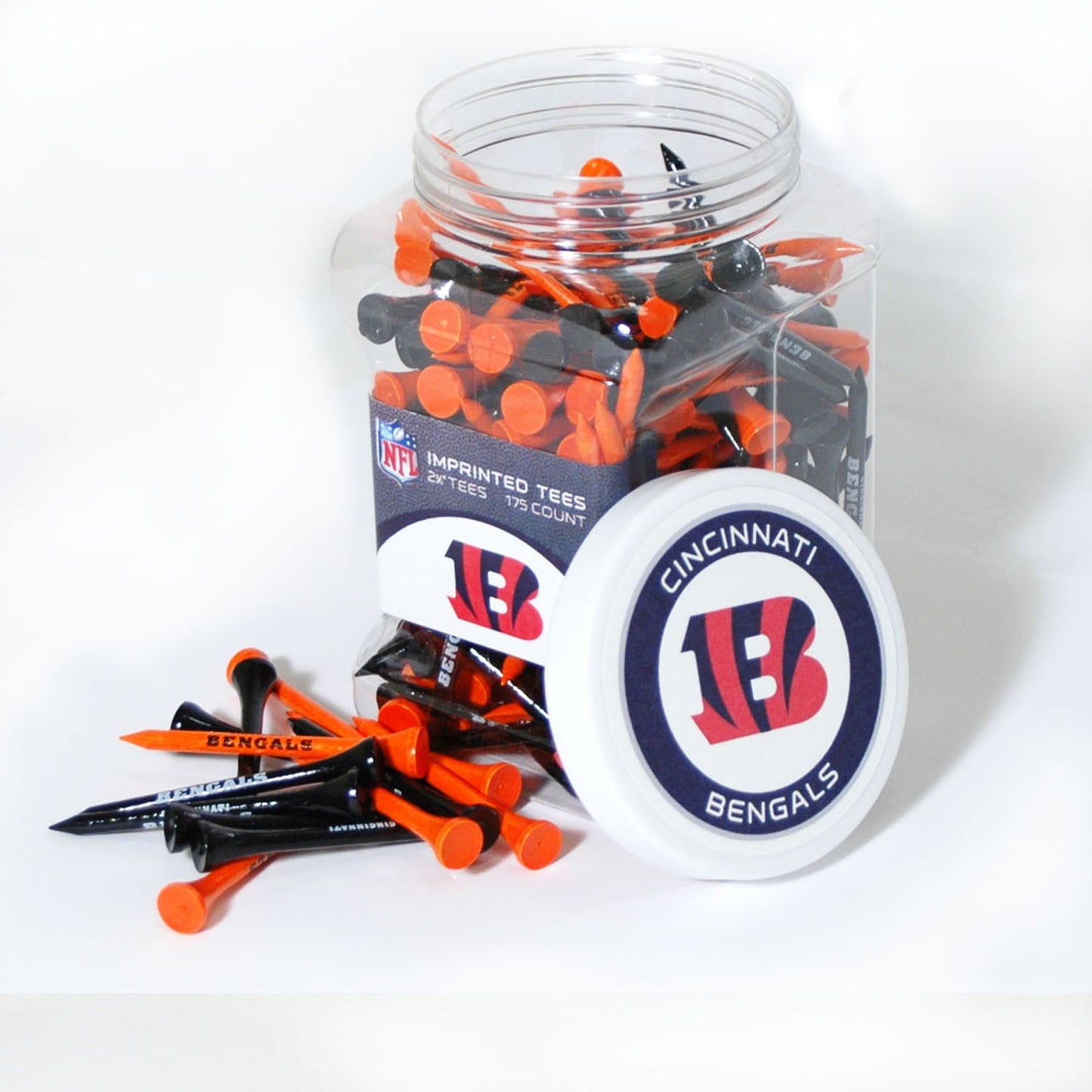 NFL Tee Jar – Show Your Team Colors Every Swing - Cincinnati Bengals - Club Rehab