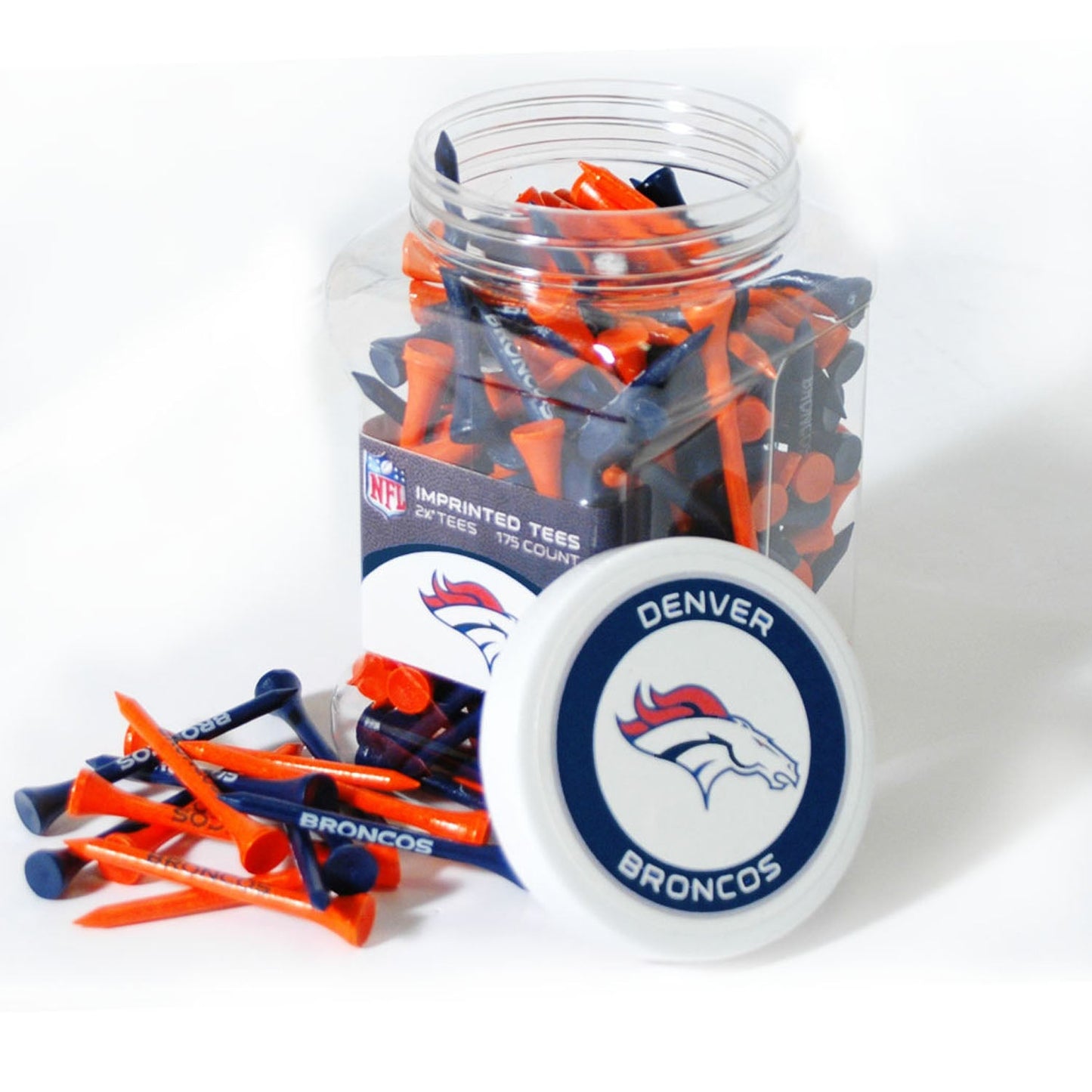 NFL Tee Jar – Show Your Team Colors Every Swing - Denver Broncos - Club Rehab