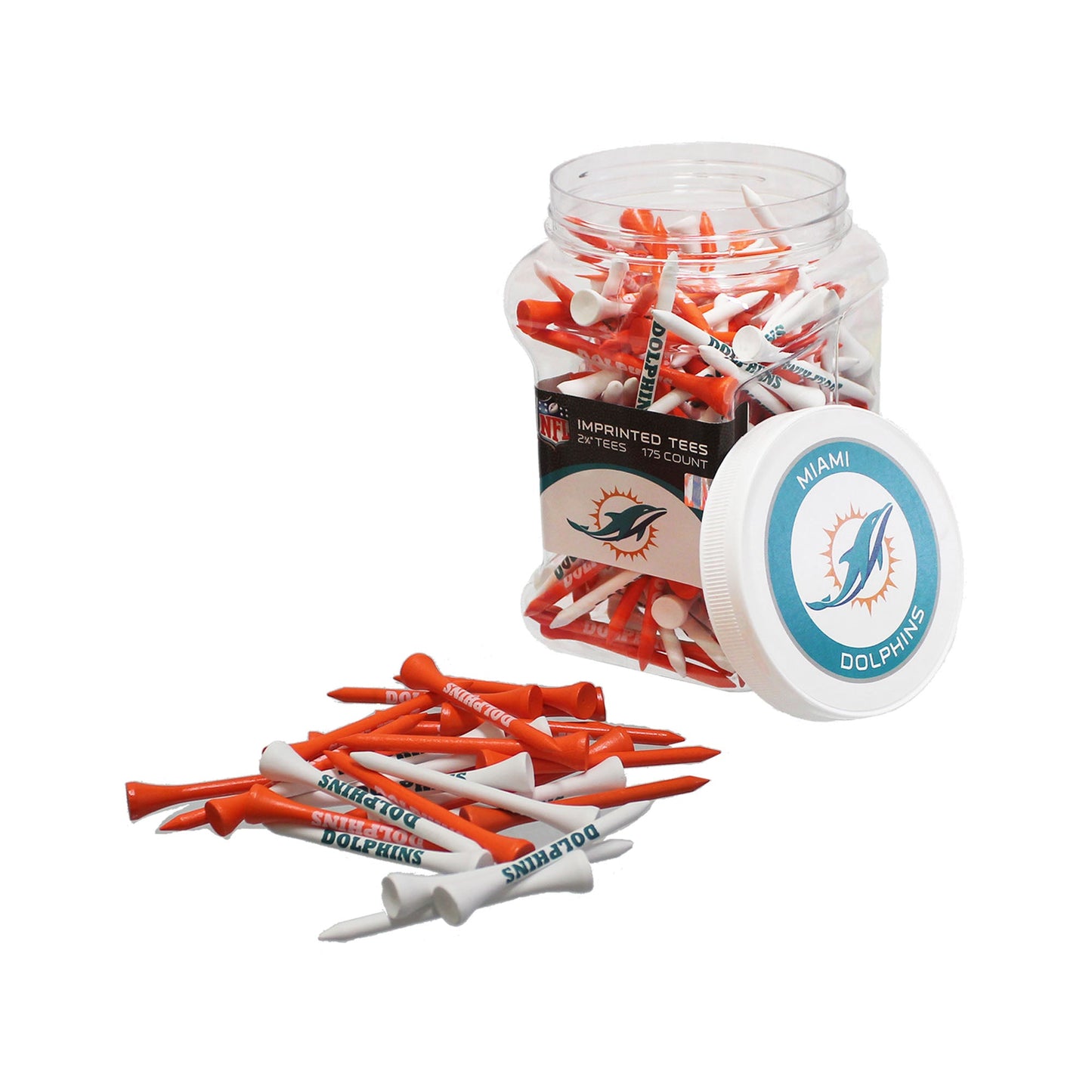NFL Tee Jar – Show Your Team Colors Every Swing - Miami Dolphins - Club Rehab
