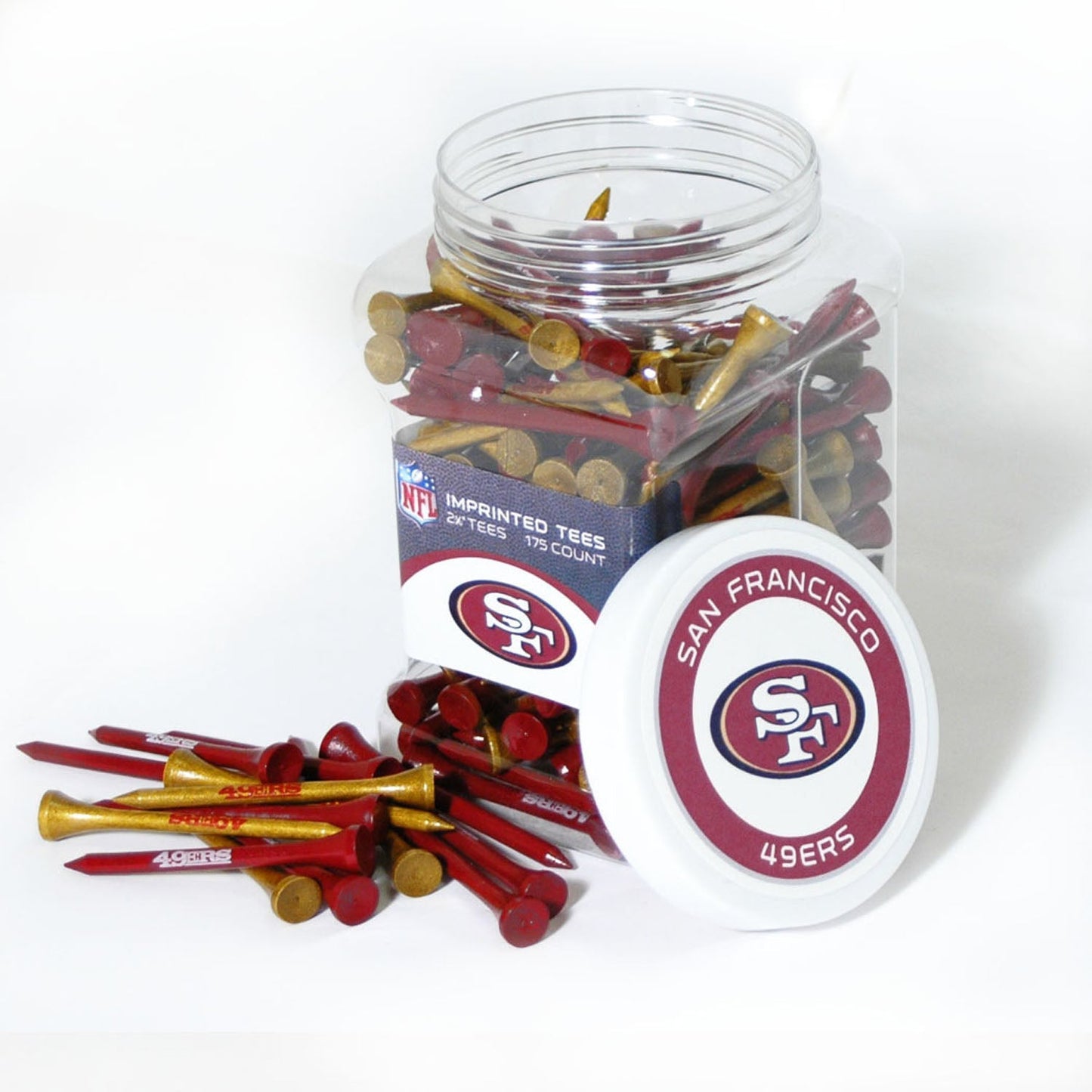 NFL Tee Jar – Show Your Team Colors Every Swing - San Francisco 49ers - Club Rehab