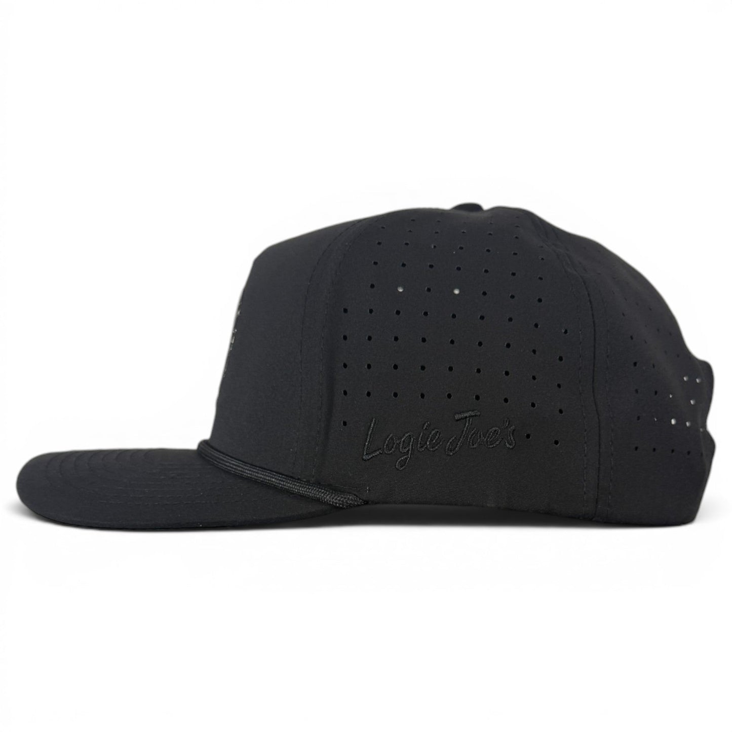 Night Stalker Golf Hat | Snapback Cap | Built-in Magnetic Ball Marker Holder + Marker Included | Adjustable | Animal Eyes Black - Club Rehab