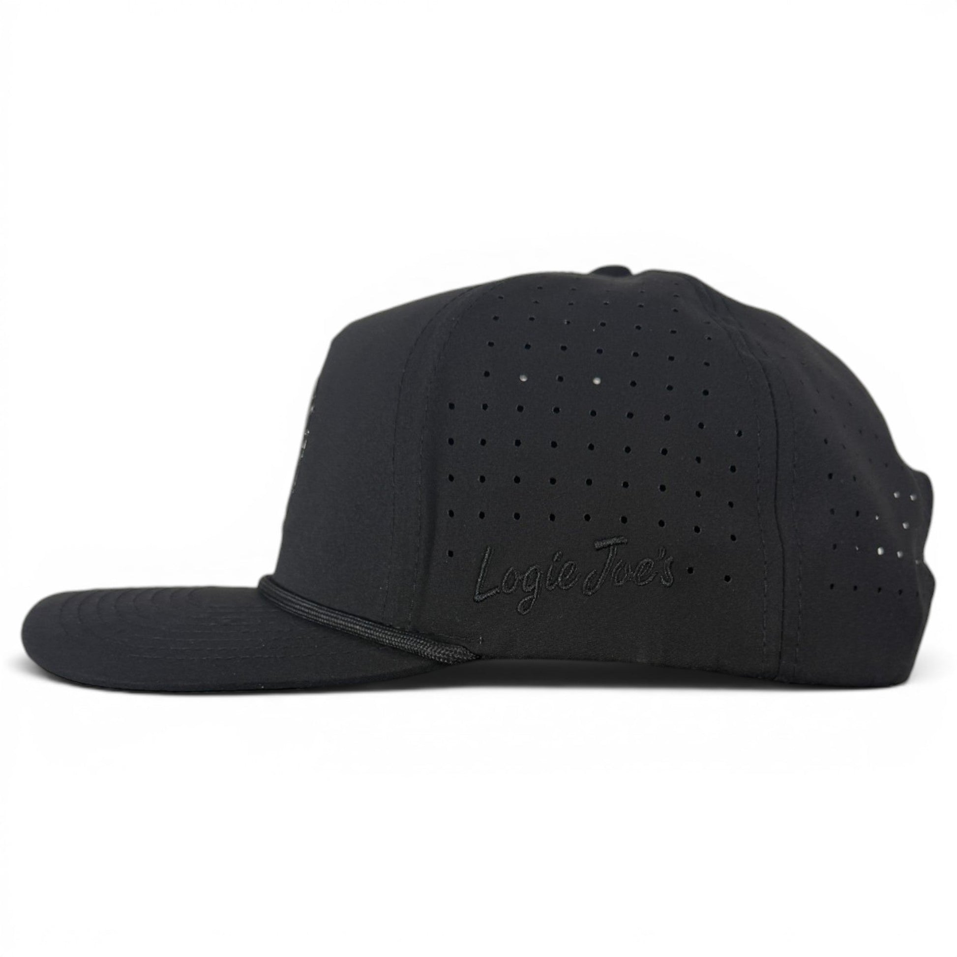 Night Stalker Golf Hat | Snapback Cap | Built-in Magnetic Ball Marker Holder + Marker Included | Adjustable | Animal Eyes Black - Club Rehab