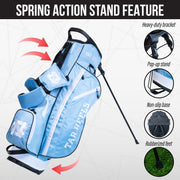 North Carolina Tar Heels Fairway Stand Bag - Image 5 - Club Rehab