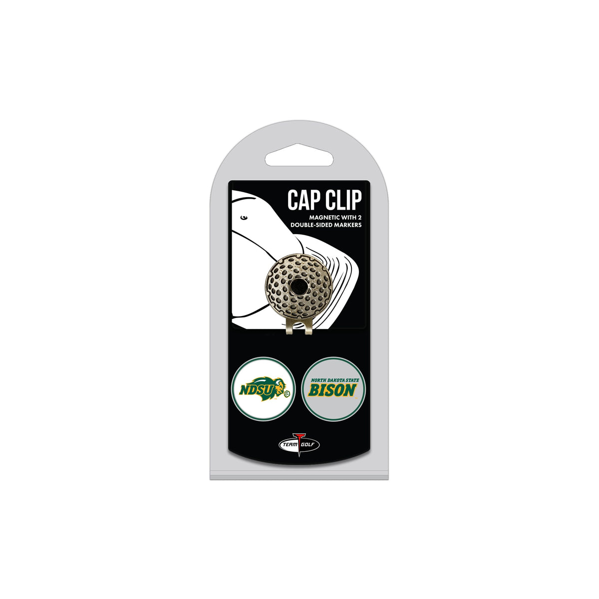 NORTH DAKOTA ST hat clip with two golf ball markers