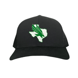 Black Curved Bill Mesh Snapback