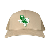 Khaki Curved Bill Mesh Snapback